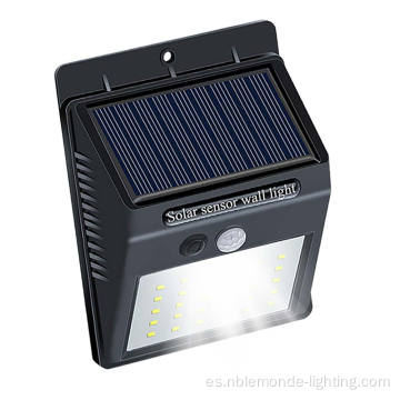 Sensor de movimiento Luces solar LED Luz de pared al aire libre
